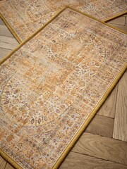 Yellow Washable Emporium Oriental Doormats - Image 3 of 5