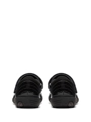 Clarks Black Extra Wide Fit (H) Patent Relda Spark Kid Shoes - Image 7 of 8