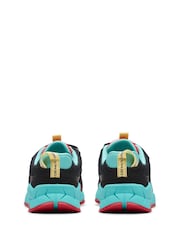 Negro y azul - Clarks Kids Wide Fit Bright Selva Hero Shoes - Imagen 6 de 8