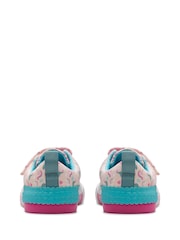Clarks Kids Wide Fit Foxing Canvas Trainers - Imagen 6 de 7
