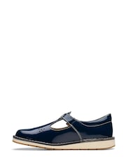 Mornarsko modra - Otroški čevlji Clarks Leather Joyful Skip - Slika 4 iz 6