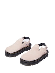 Dr. Martens Pink Zebzag Leather Mules - Image 3 of 6