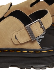 Dr. Martens Cream Zebzag Leather Shoes - Image 6 of 6