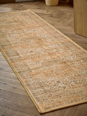 Honey Yellow Washable Emporium Oriental Runner - Image 3 of 5