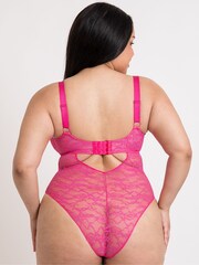 Curvy Kate Pink All Night Lace Plunge Body - Bild 2 von 6