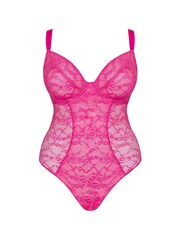 Curvy Kate Pink All Night Lace Plunge Body - Bild 6 von 6