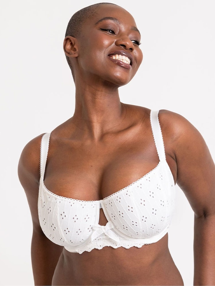 Curvy Kate Flora Balcony White Bra - Image 1 of 5