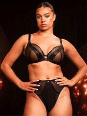 Curvy Kate Scantilly Suspense Plunge Black Bra - Imagem 4 de 5