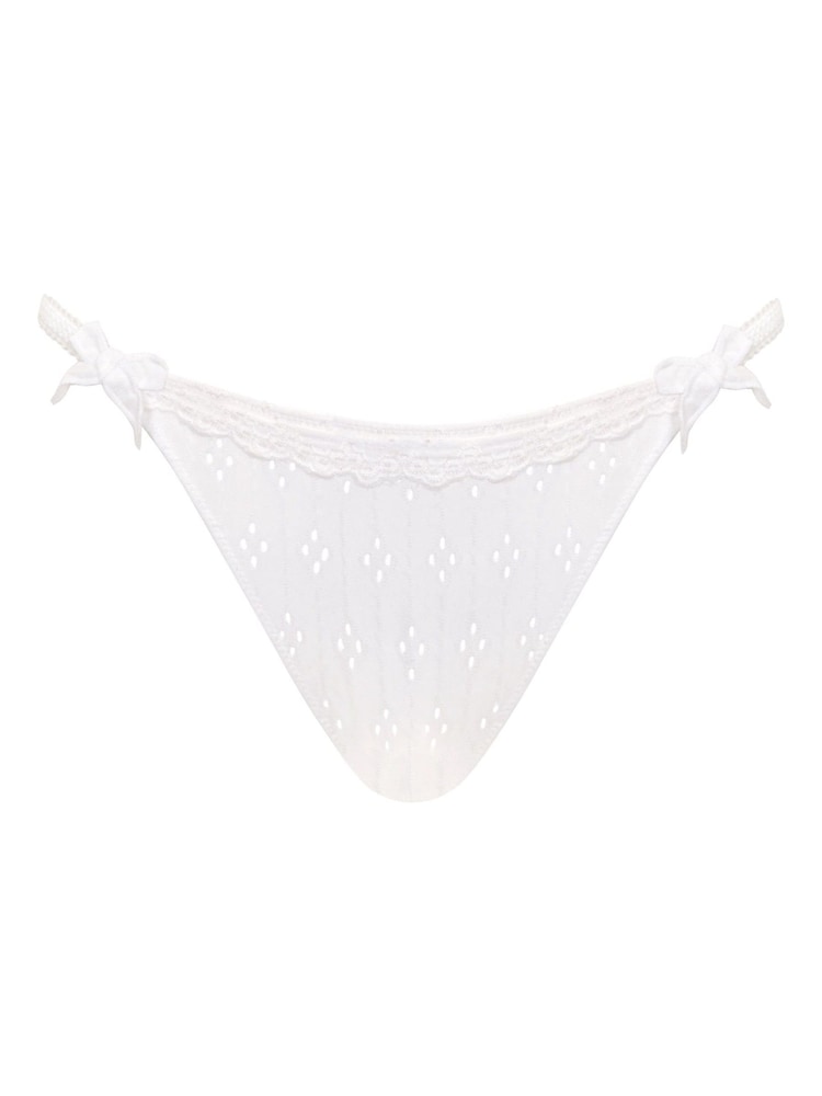 Curvy Kate Floral Print Tanga White Knickers - Image 5 of 5