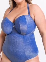 Curvy Kate Sapphire Seas Bandeau Strapless Multiway Swimsuit - Image 5 of 8