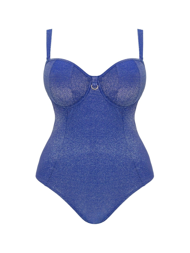 Curvy Kate Sapphire Seas Bandeau Strapless Multiway Swimsuit - Image 8 of 8