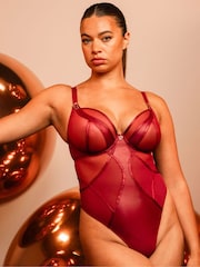Curvy Kate Red Scantilly Suspense Plunge Bodysuit - Bild 2 von 7