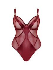 Curvy Kate Red Scantilly Suspense Plunge Bodysuit - Bild 7 von 7