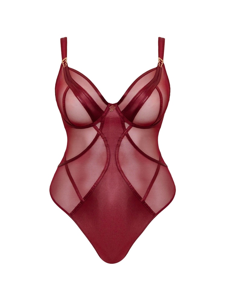 Curvy Kate Red Scantilly Suspense Plunge Bodysuit - Bild 7 von 7