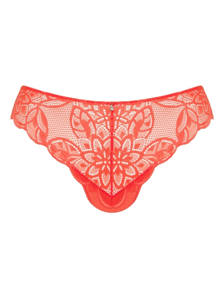 Curvy Kate Orange Lovelace Brazilian Briefs - Image 2 of 2