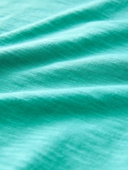 Green Short Sleeve Slub Jersey Crew Neck T-Shirt - Image 7 of 7