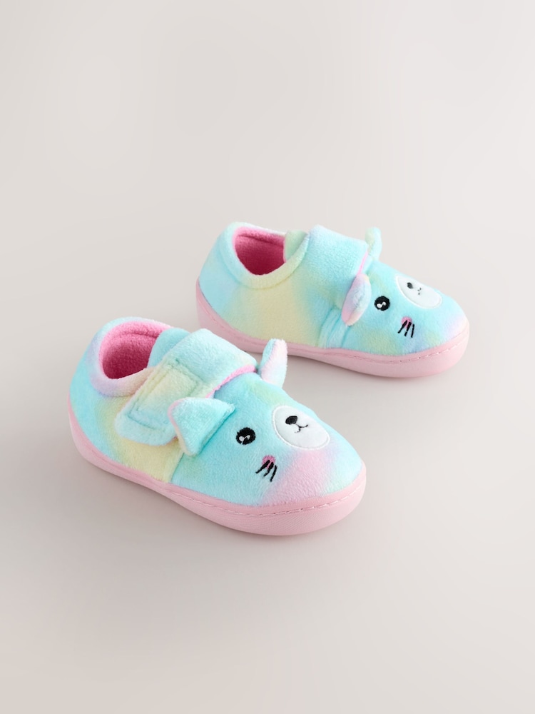 Multi Rainbow Cat Cupsole Slippers - Image 1 of 5 Multi Rainbow Cat Cupsole Slippers - Image 1 of 5