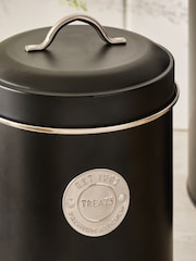 Set of 2 Black Bread Bin and Treat Storage Jars - Image 3 of 5