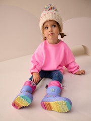 Purple Thinsulate Lined Cuff Wellies - Image 4 of 9