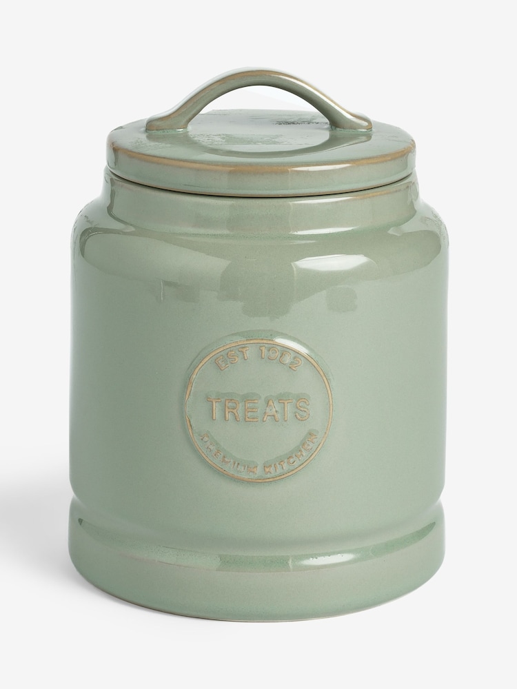 Sage Green Country Badge Treat Storage Jar - Image 1 of 1