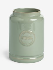 Sage Green Country Badge Utensil Pot - Image 1 of 1