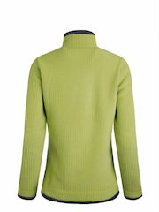 Weird Fish Green Beye 1/4 Zip Grid Fleece - Image 8 of 8