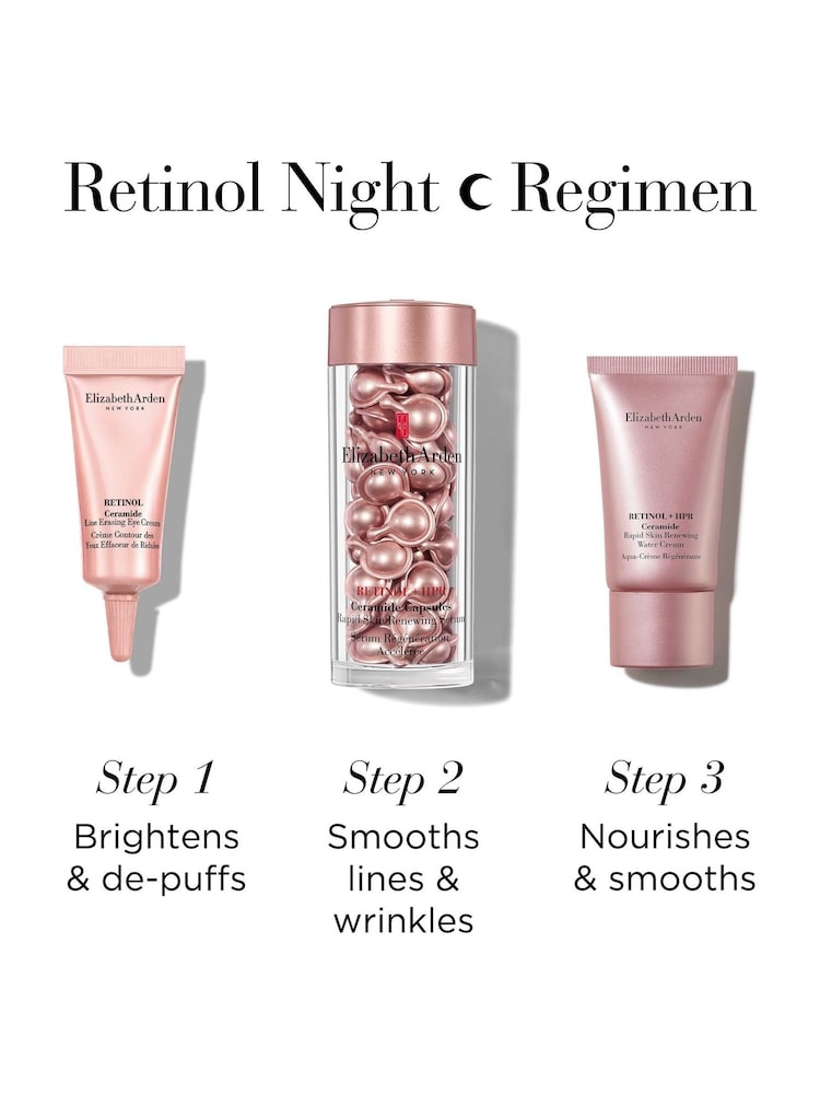 Elizabeth Arden Retinol + HPR Ceramide Smooth Repair Firm 60 Capsules Gift Set - Image 5 of 5