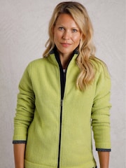 Weird Fish Green Ariana Full Zip Grid Fleece - Image 5 of 7