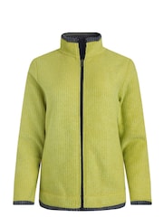 Weird Fish Green Ariana Full Zip Grid Fleece - Image 6 of 7