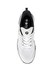 Pavers White Wide Fit Memory Foam Trainers - Image 4 of 5