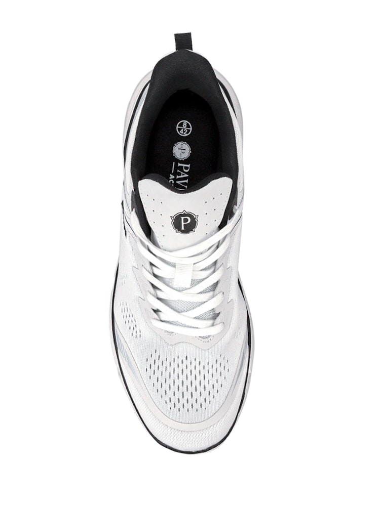 Pavers White Wide Fit Memory Foam Trainers - Image 4 of 5