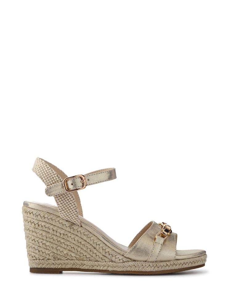 Dorado - Pavers Buckled Wedge-Heel Espadrilles - Imagen 1 de 5