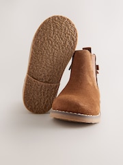 Tan Brown Wide Fit (G) Chelsea Ankle Boots - Image 5 of 5