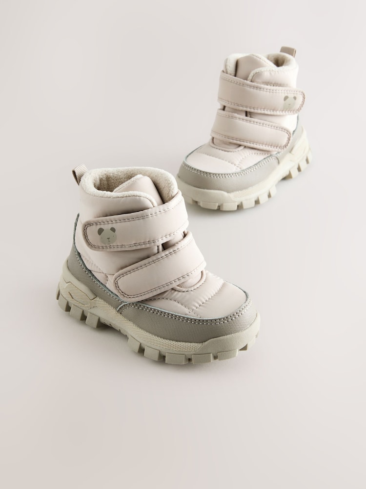 Neutral Waterproof Touch Fastening Quilted Boots - Image 1 of 5