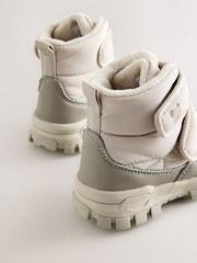 Neutral Waterproof Touch Fastening Quilted Boots - Image 4 of 5