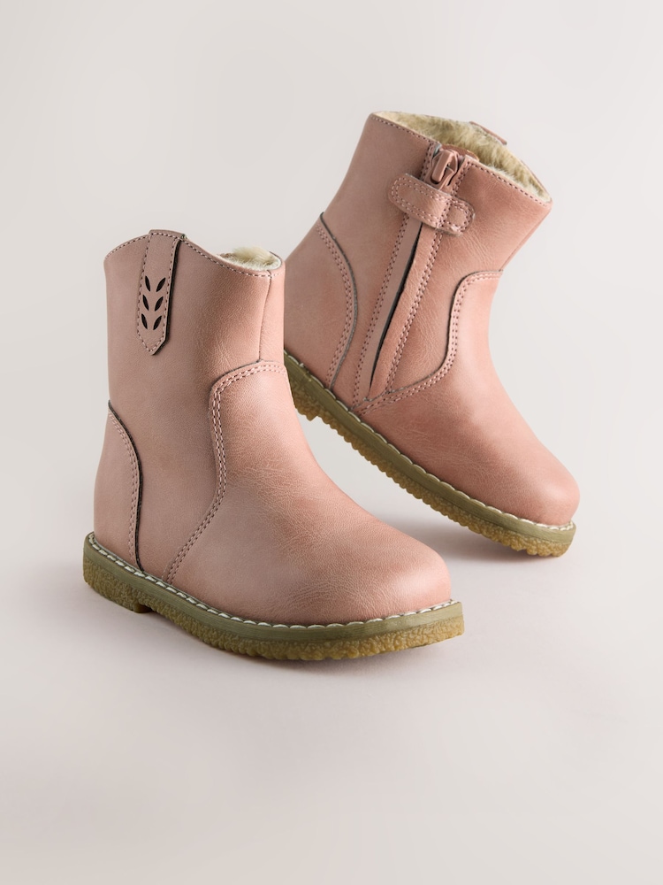 Pink Ankle Western Boots - Image 1 of 5