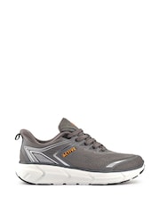 Pavers Grey Wide Fit Memory Foam Trainers - Image 1 of 5