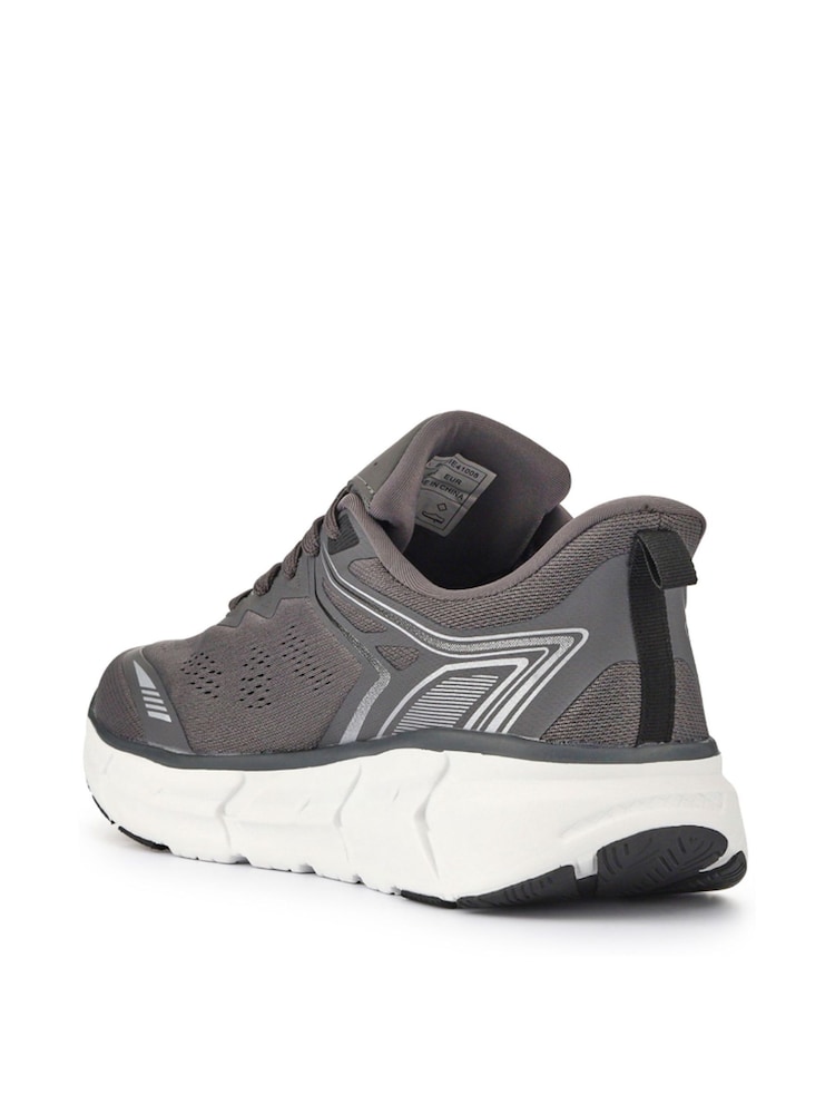 Pavers Grey Wide Fit Memory Foam Trainers - Image 3 of 5