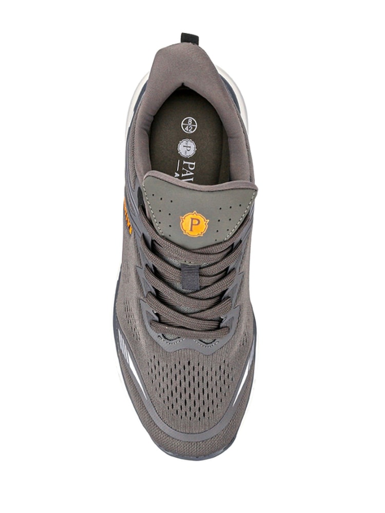 Pavers Grey Wide Fit Memory Foam Trainers - Image 4 of 5