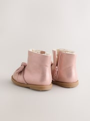 Pink Metallic Bow Boots - Image 4 of 5