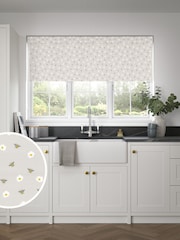 Grey Bee Print Made to Measure Roller Blind - Image 1 of 6