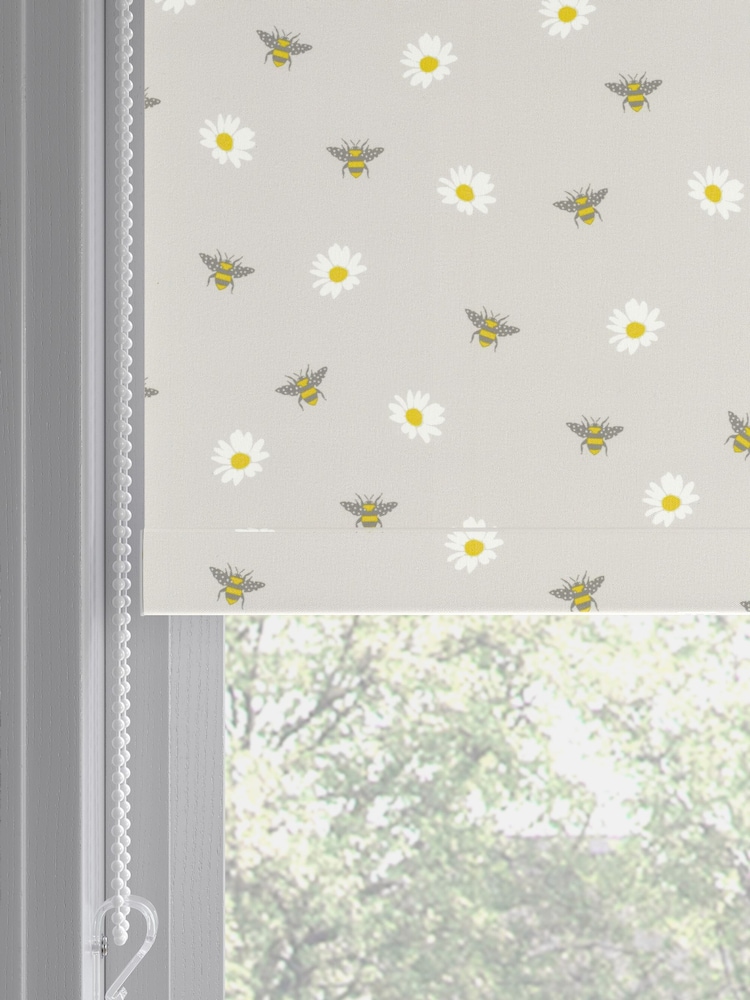 Grey Bee Print Made to Measure Roller Blind - Image 6 of 6