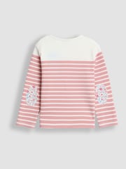 JoJo Maman Bébé Pink Breton Top - Image 2 of 3