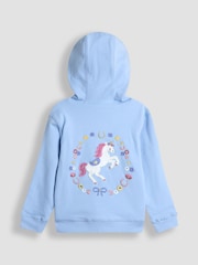 JoJo Maman Bébé Blue Light Appliqué Reversible Hoodie - Image 3 of 9