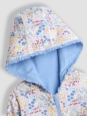 JoJo Maman Bébé Blue Light Appliqué Reversible Hoodie - Image 7 of 9