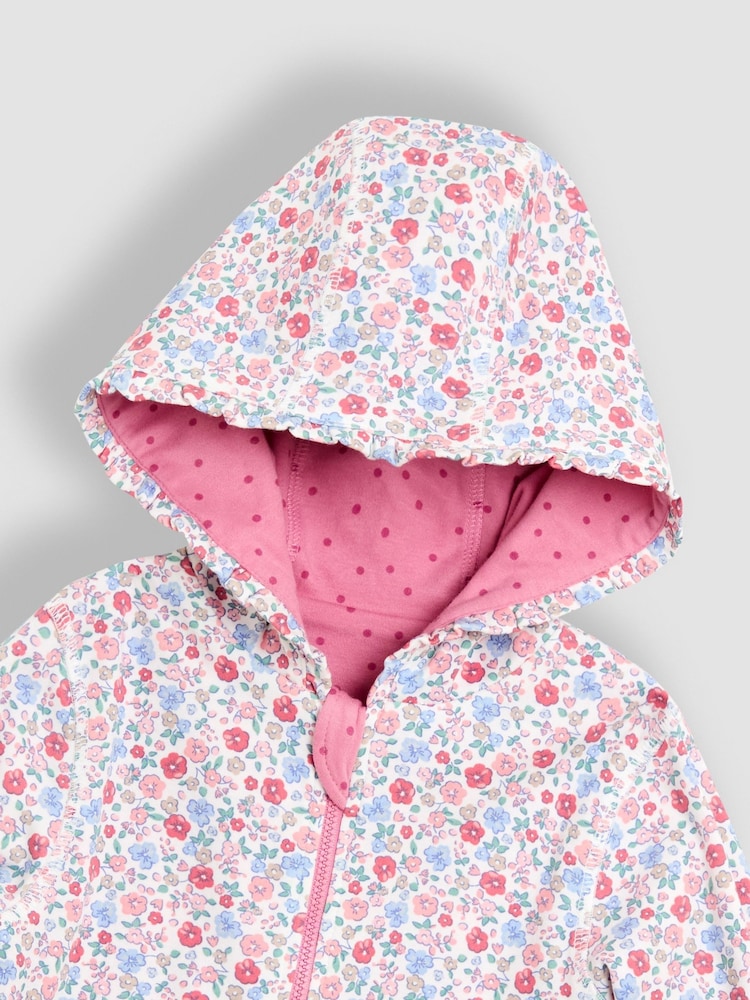 JoJo Maman Bébé Pink Appliqué Reversible Hoodie - Image 7 of 7