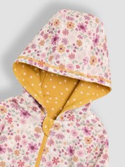 JoJo Maman Bébé Yellow Appliqué Reversible Hoodie - Image 6 of 7