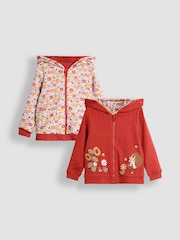 JoJo Maman Bébé Orange Appliqué Reversible Hoodie - Image 1 of 9