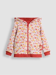 JoJo Maman Bébé Orange Appliqué Reversible Hoodie - Image 4 of 9