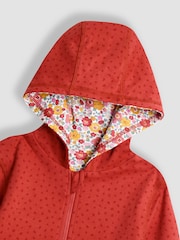 JoJo Maman Bébé Orange Appliqué Reversible Hoodie - Image 6 of 9